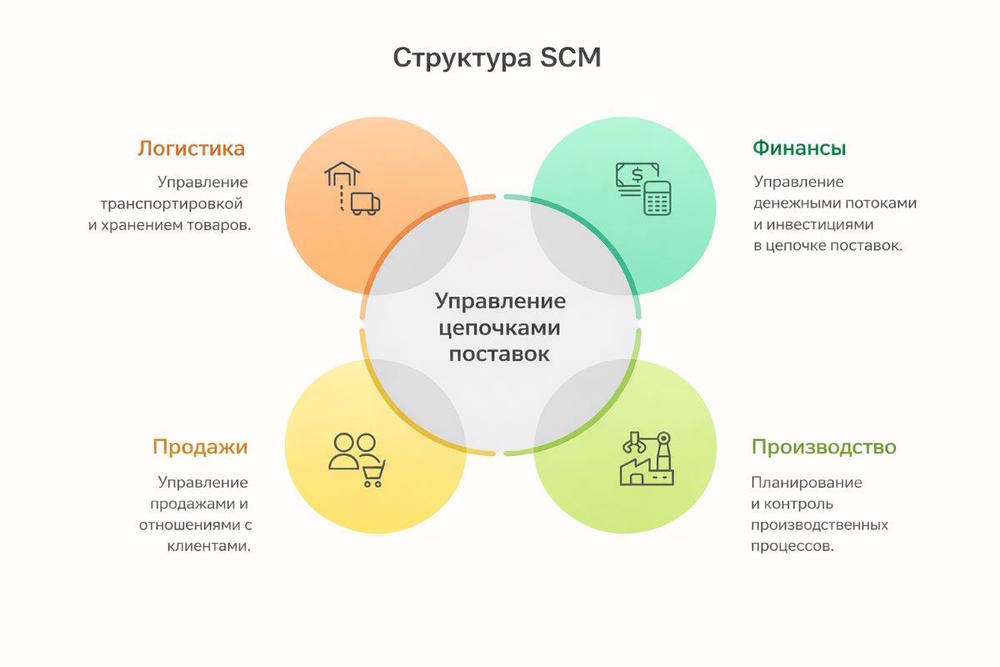 Отличие SCM от логистики
